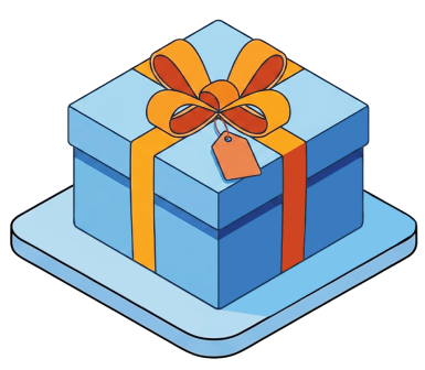 Ilustración de un regalo